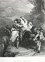 Francesco da Carrara,con la moglie Taddea d'Este e i figli ,fugge da Padova cacciato dai Visconti.Stampa di Eastlake del 1860 (Oscar Mario Zatta)